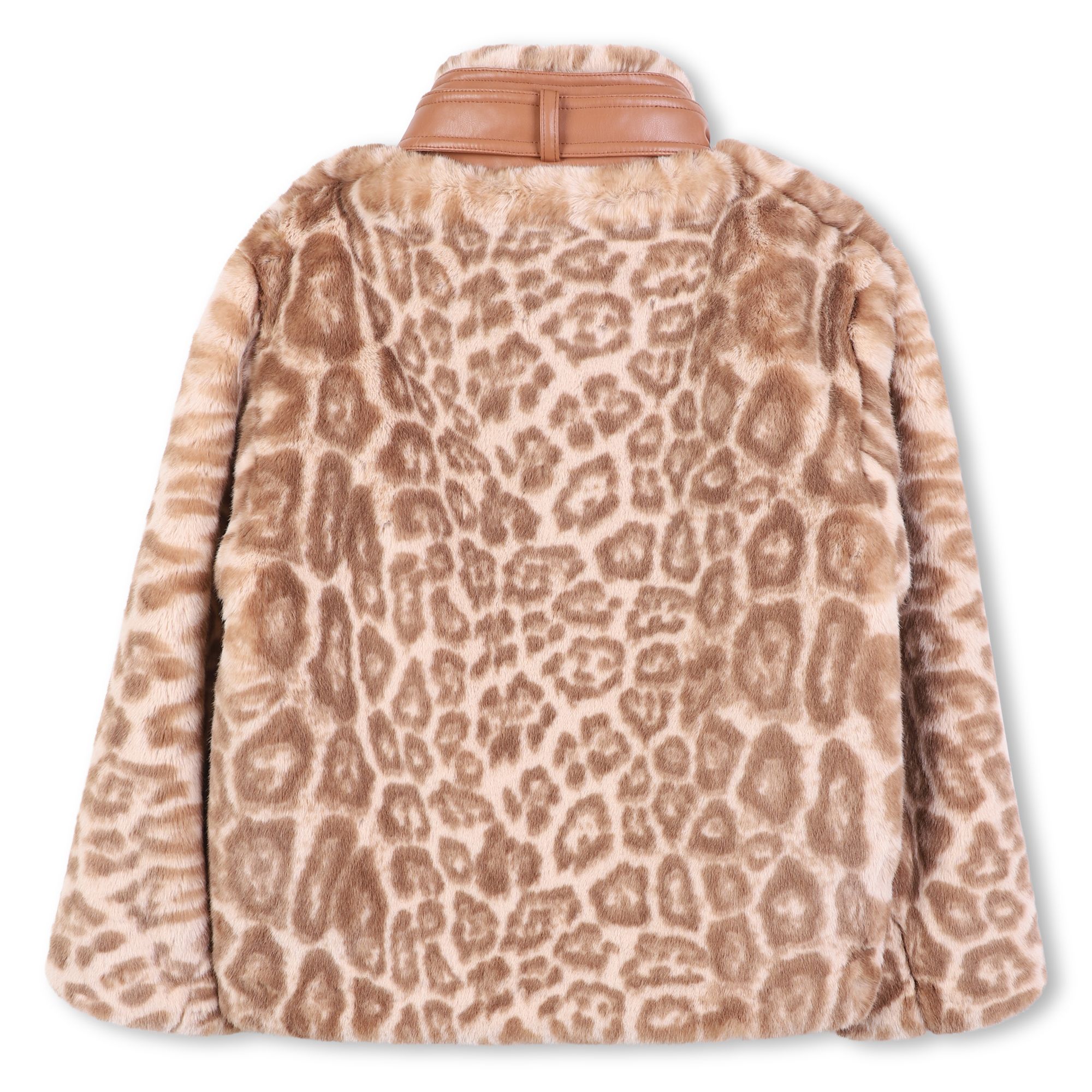 Giacca leopardata in pelliccia sintetica CHLOE' KIDS Petit Pasha