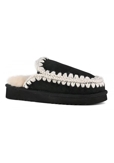 Eskimo slipper donna nero MOU | FW101125ABKWHI