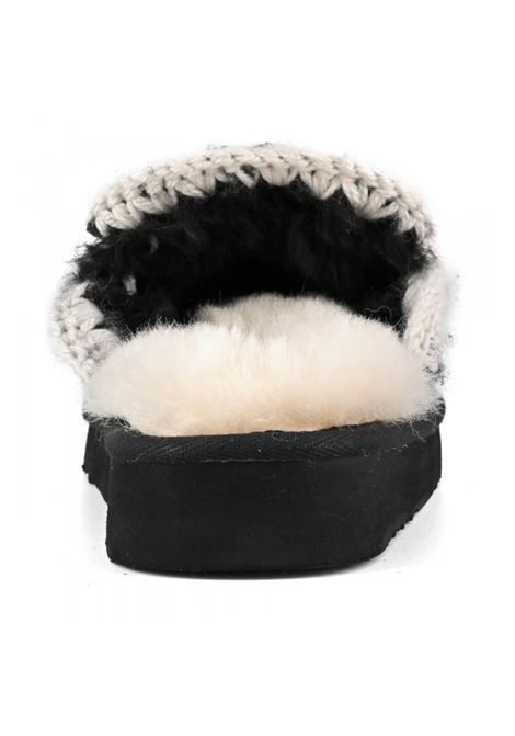 Eskimo slipper donna nero MOU | FW101125ABKWHI