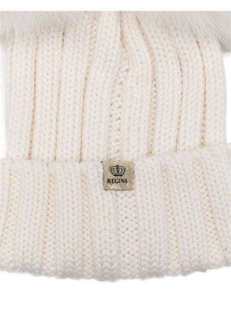Cappello con due pompon REGINA | 50100BIANCO