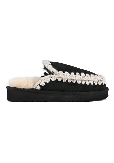 Eskimo slipper donna nero MOU | FW101125ABKWHI