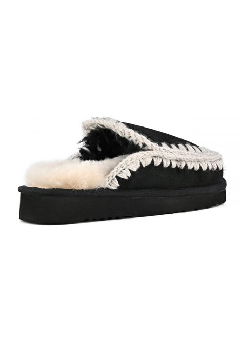 Eskimo slipper donna nero MOU | FW101125ABKWHI