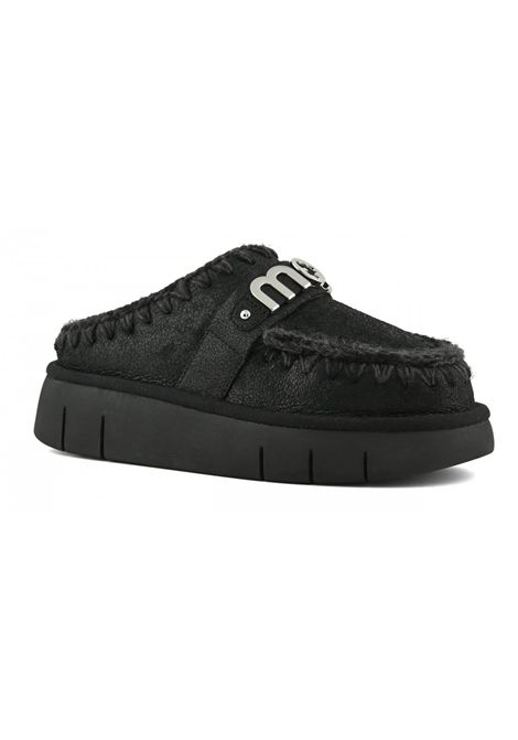 Eskimo slipper donna nero MOU | FW531001BCBKG
