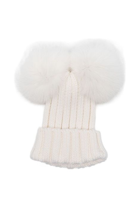 Cappello con due pompon REGINA | 50100BIANCO