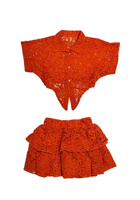 Copricostume ricamato 4GIVENESS KIDS | FGCG2886ARANCIONE