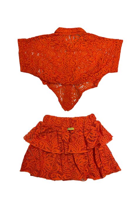 Copricostume ricamato 4GIVENESS KIDS | FGCG2886ARANCIONE