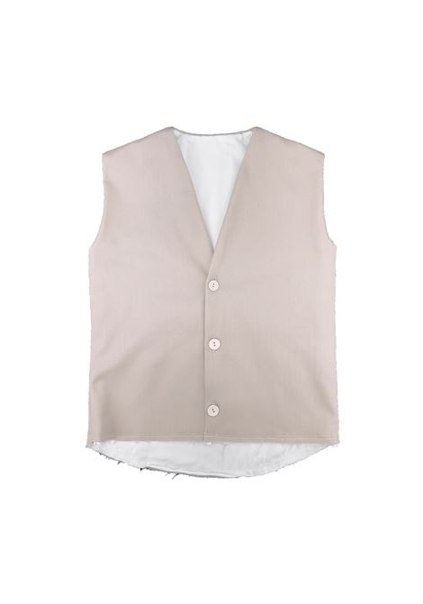 Gilet beige GAYALAB. | 436ASABBIA/BIANCO