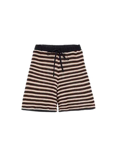 Shorts crochet SHIRTAPORTER KIDS | TRK0348CAFFÈ