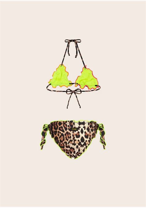 Bikini triangolo con stampa F**k | G1C05TAX01