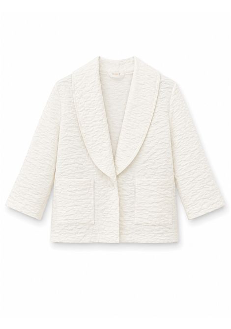 Giacca Panna Goffrata Fiorile | 136200120
