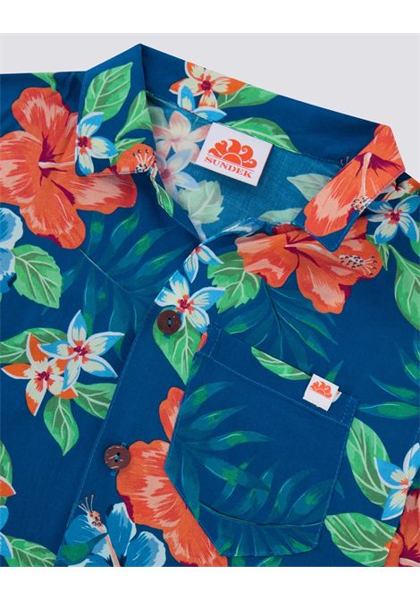 Camicia con stampa SUNDEK | B817SHVP100A97ID
